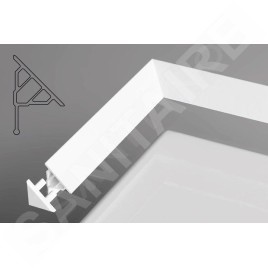 Ravak Accessoires - Embout de rail de recouvrement 10, blanc XB430001001