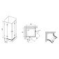 Ravak Brilliant - Cabine de douche BSRV4-90, 883-895 mm, chrome/verre clair 1UV77A00Z1
