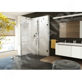 Ravak Brilliant - Cabine de douche BSDPS-120/80 L, 1183-1195x783-795 mm, chrome/verre clair 0ULG4A00Z1