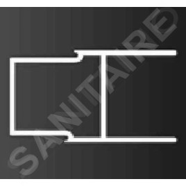 Ideal Standard Synergy - Profil de réglage 25 mm, hauteur 19.00 mm, aluminium brillant LV946EO