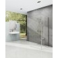Ravak Walk-In - Cabine de douche Walk-in Corner 120/80, 1200x800 mm, aluminium brillant/verre clair GW1CG4C00Z1