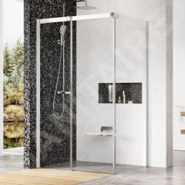 Ravak Matrix - Cabine de douche en trois parties MSDPS-110/80 L, 1085-1105x785-805 mm, aluminium brillant/verre clair 0WLD4C00Z1