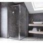 Ideal Standard Connect 2 - Porte de douche pivotante 700 mm, silver bright/verre clair K9266EO