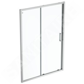 Ideal Standard Connect 2 - Porte de douche coulissante, 2 pièces, 1.200 mm, silver bright/verre clair K9277EO