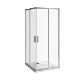 Jika Nion - Cabine de douche 900x900 mm, Jika Perla Glass, argent/verre arctique H2512N20026661