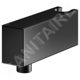 Keuco Accessoires - Coude de raccordement de douche avec support, noir mat 59993370000
