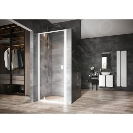 Ravak Nexty - Porte de douche pivotante 900 mm, blanc/verre clair 03O70101Z1