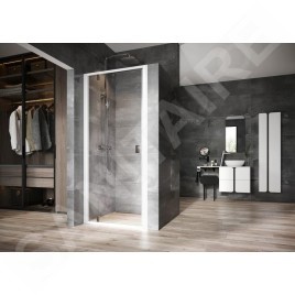 Ravak Nexty - Porte de douche pivotante 900 mm, blanc/chrome/verre clair 03O70100Z1