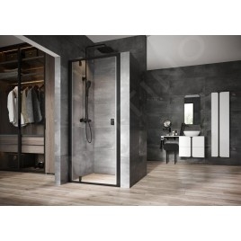Ravak Nexty - Porte de douche pivotante 900 mm, noir/verre clair 03O70300Z1