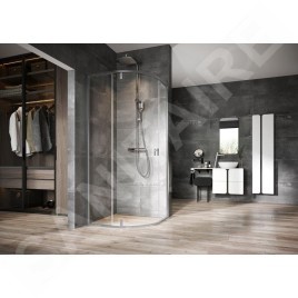 Ravak Nexty - Paroi de douche quart de rond, 1000x1000 mm, verre satiné/clair 3O6AAU00Z1