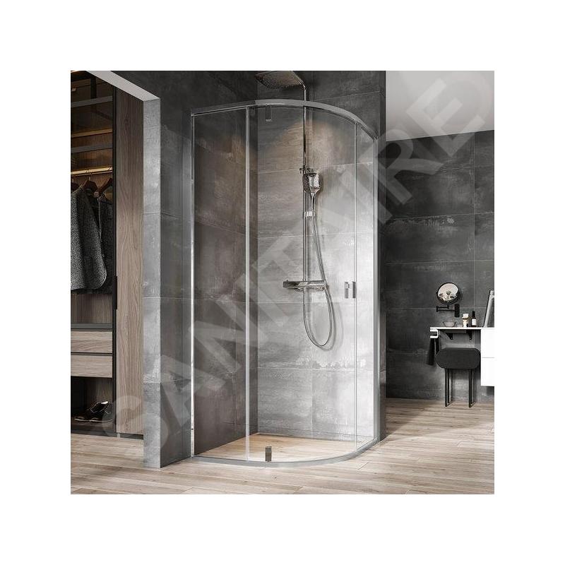 Ravak Nexty - Cabine de douche quart de rond, 800x800 mm, chrome/verre clair 3O644C00Z1