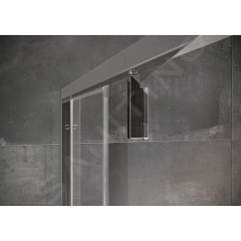 Ravak Nexty - Paroi de douche quart de rond, 900x900 mm, blanc/chrome/verre clair 3O677100Z1