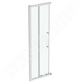 Ideal Standard i.Life - Porte de douche coulissante, deux battants, 800 mm, silver bright / verre clair T4855EO