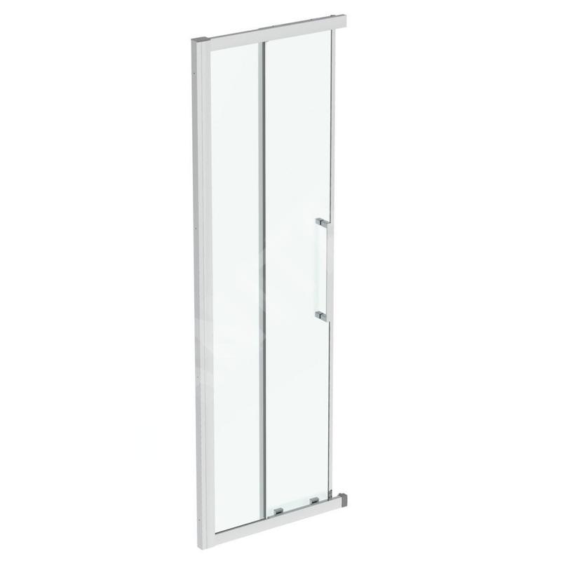 Ideal Standard i.Life - Porte de douche coulissante, deux battants, 800 mm, silver bright / verre clair T4855EO