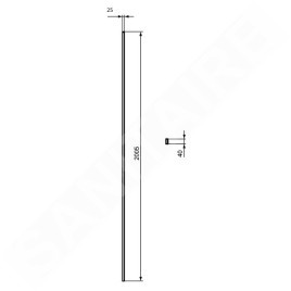 Ideal Standard i.Life - Profilé de réglage 25 mm, silver bright T4895EO