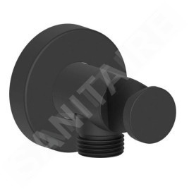 Duravit Accessoires - Coude de raccordement de douche, noir mat UV0630009046
