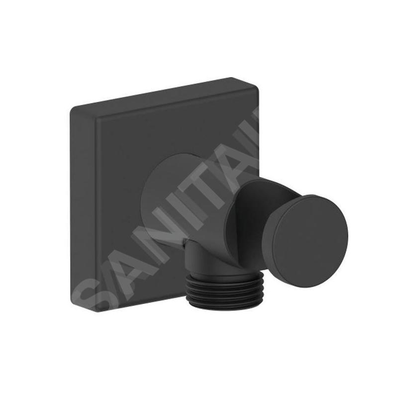 Duravit Accessoires - Coude de raccordement de douche, noir mat UV0630010046