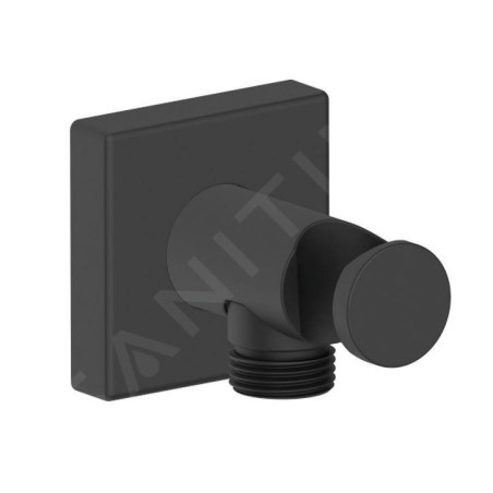 Duravit Accessoires - Coude de raccordement de douche, noir mat UV0630010046