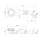 Bette Accessoires - Garniture de vidage pour receveurs de douche, sortie horizontale, slate B598-402