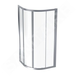 Geberit GEO - Cabine de douche 90x90 cm, argent/verre clair 560.121.00.2