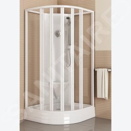 Ravak Supernova - Cabine de douche 81x81 cm, avec receveur et accessoires, blanc/Pearl 8064411211