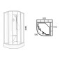 Ravak Supernova - Cabine de douche 91x91 cm, avec receveur et accessoires, blanc/verre clair 80677112Z1