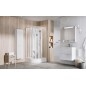 Ravak Supernova - Cabine de douche 91x91 cm, avec receveur et accessoires, blanc/verre clair 80677112Z1
