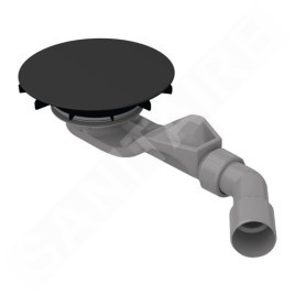Bette Air - Garniture de vidage pour receveurs de douche, sortie horizontale, ébène B524-035