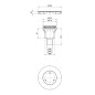 Bette Air - Garniture de vidage pour receveurs de douche, sortie verticale, crème B599-441