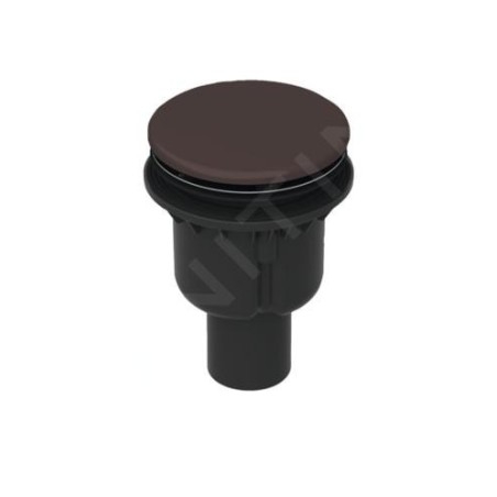 Bette Accessoires - Garniture de vidage pour receveurs de douche, écoulement vertical, Anti-slip Pro, ebano B594-434AY