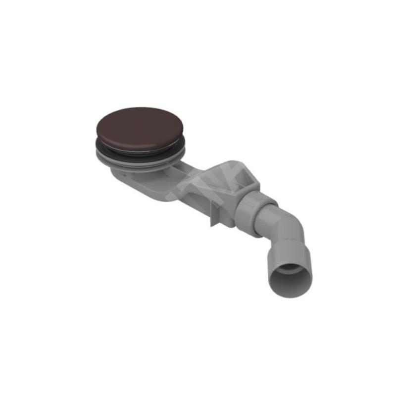 Bette Accessoires - Garniture de vidage pour receveurs de douche, écoulement horizontal, Anti-slip Pro, ebano B597-434AY