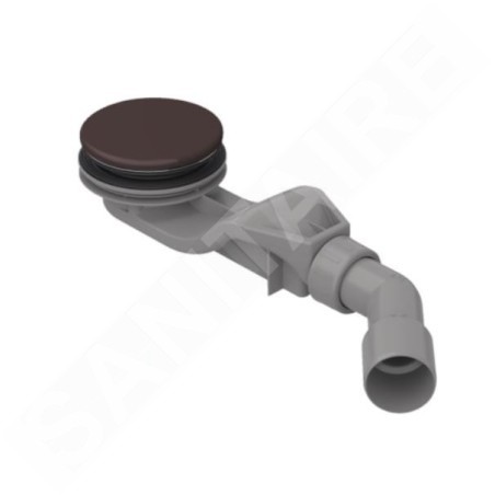 Bette Accessoires - Garniture de vidage pour receveurs de douche, écoulement horizontal, Anti-slip Pro, ebano B597-434AY