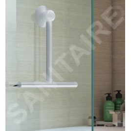 Sapho Accessoires de salle de bains Gedy - Raclette à vitre, avec ventouse, blanc mat 264102