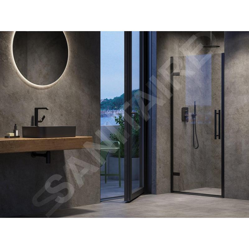 Ravak Cool! - Porte de douche 80x195 cm, noir/verre clair X0VV40300Z1