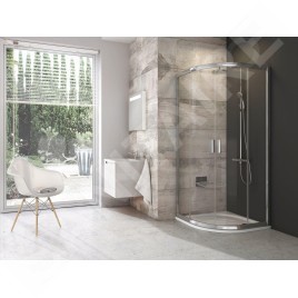 Ravak Blix - Cabine de douche 80x80 cm, aluminium brillant/verre clair 3B240C00Z1B