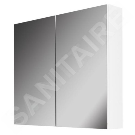 kielle Vega - Armoire avec miroir, 60x73x15 cm, blanc brillant 50118600