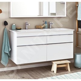 Villeroy & Boch Venticello - Meuble-vasque, 1153x590x502 mm, 4 tiroirs, Glossy White A92901DH