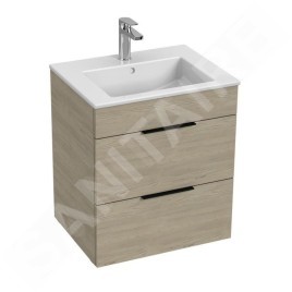 Jika Cube - Meuble avec lavabo 55x43x61 cm, frêne H4536121765141