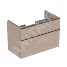 Geberit iCon - Meuble lavabo, 89x62x48 cm, 2 tiroirs, chêne 502.305.JH.1