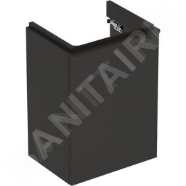 Geberit Smyle Square - Meuble pour lavabo, 442x356x617 mm, 1 porte, charnières à droite, lave 500.350.JK.1