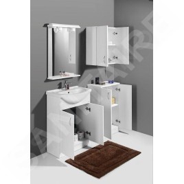 Aqualine Simplex Eco - Armoire suspendue 500x600x240 mm, blanc mat SIME530