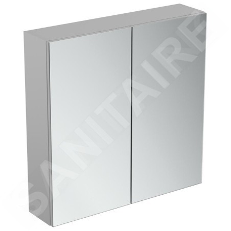Ideal Standard Mirror&Light - Armoire de toilette 700x700 mm, aluminium T3590AL