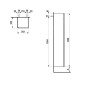 Laufen Lani - Armoire haute 165x35 cm, 1 porte, charnières à droite, chêne H4037221122671