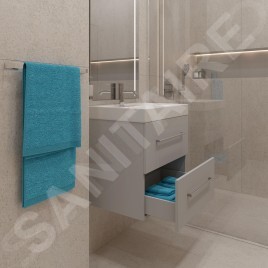 kielle Arkas I - Meuble sous lavabo 59 x 57 x 44 cm, 2 tiroirs, gris 50011602