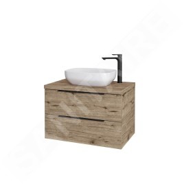 kielle Idolio - Meuble comprenant un plateau pour vasque 80x54x50 cm, avec découpe, hercule 50024803