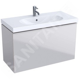 Geberit Acanto - Meuble sous lavabo 900 mm, sable gris 500.616.JL.2