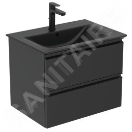 Ideal Standard Tesi - Meuble sous lavabo, 600x440x490 mm, noir T0050ZT