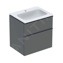 Geberit iCon - Armoire avec lavabo, 60x48x63 cm, 2 tiroirs, KeraTect, lave 502.331.JK.1