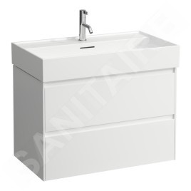 Laufen Lani - Meuble-vasque, 79x44x52 cm, 2 tiroirs, blanc brillant H4035521122611