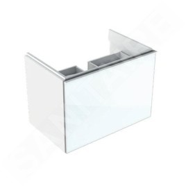 Geberit Acanto - Meuble sous lavabo 600 mm, blanc poli 500.609.01.2